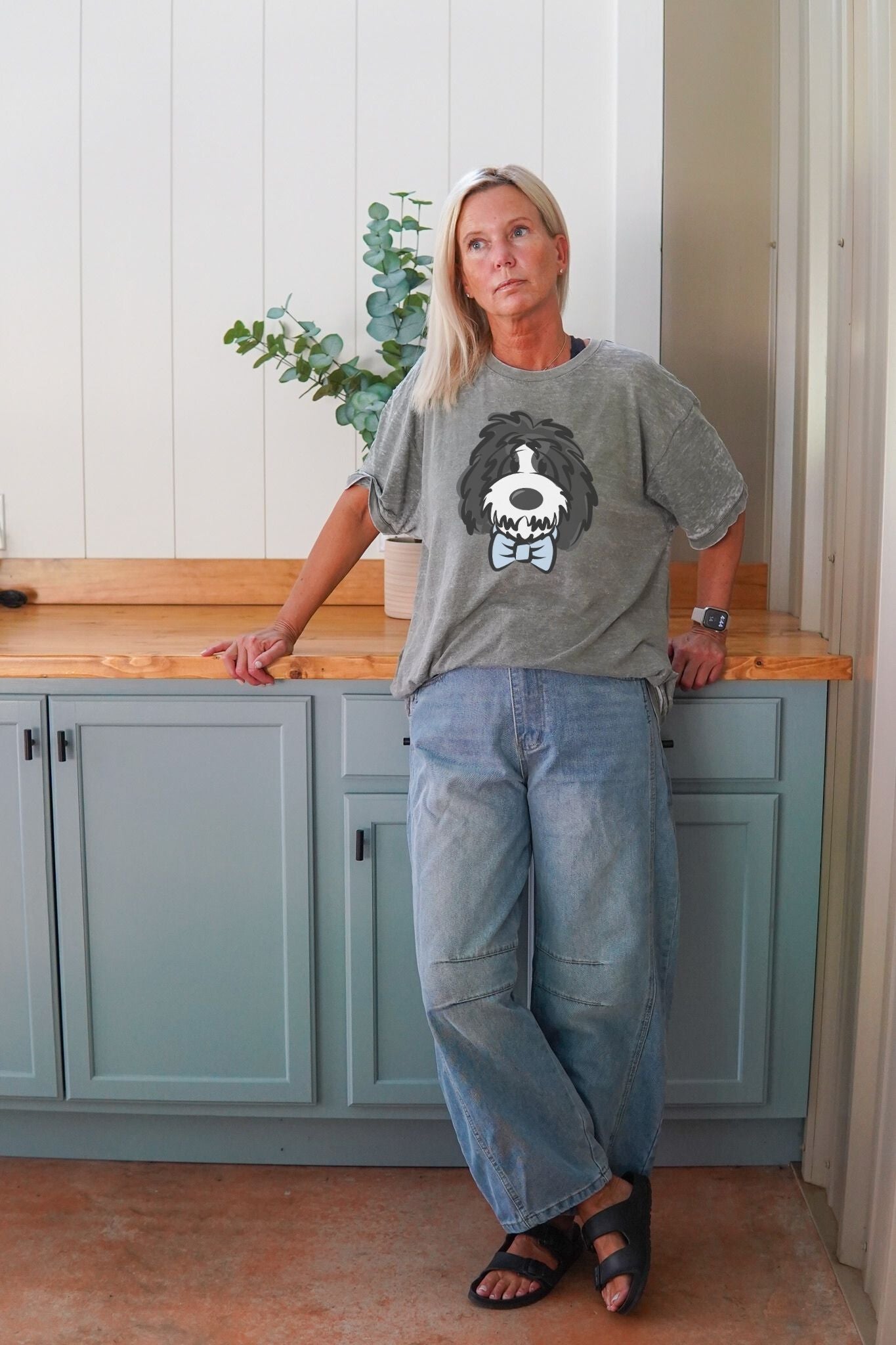 olive vintage doodle short sleeve t-shirt