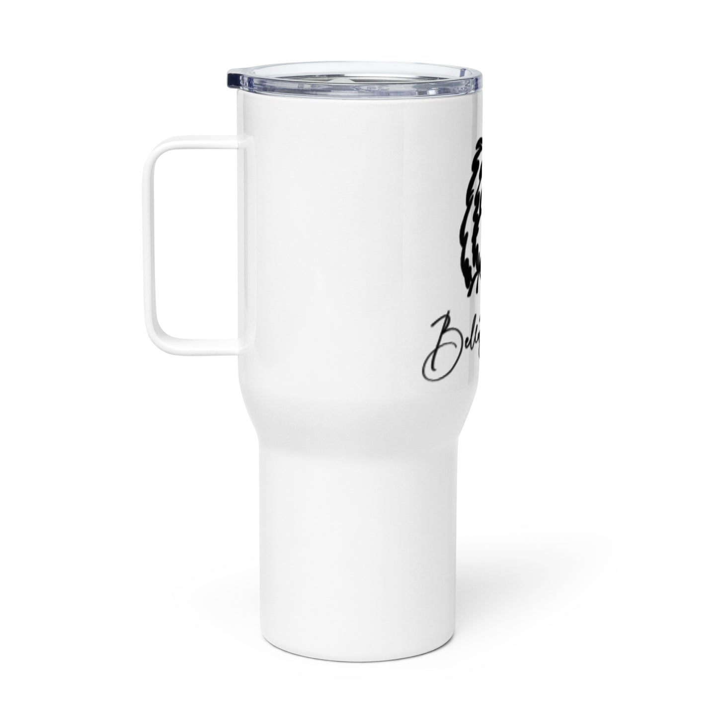 travel mug with a handle