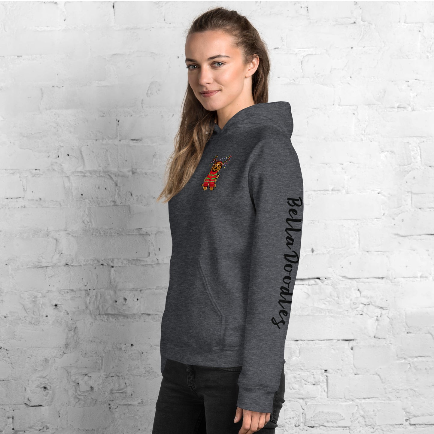 red belladoodle in sweater unisex hoodie