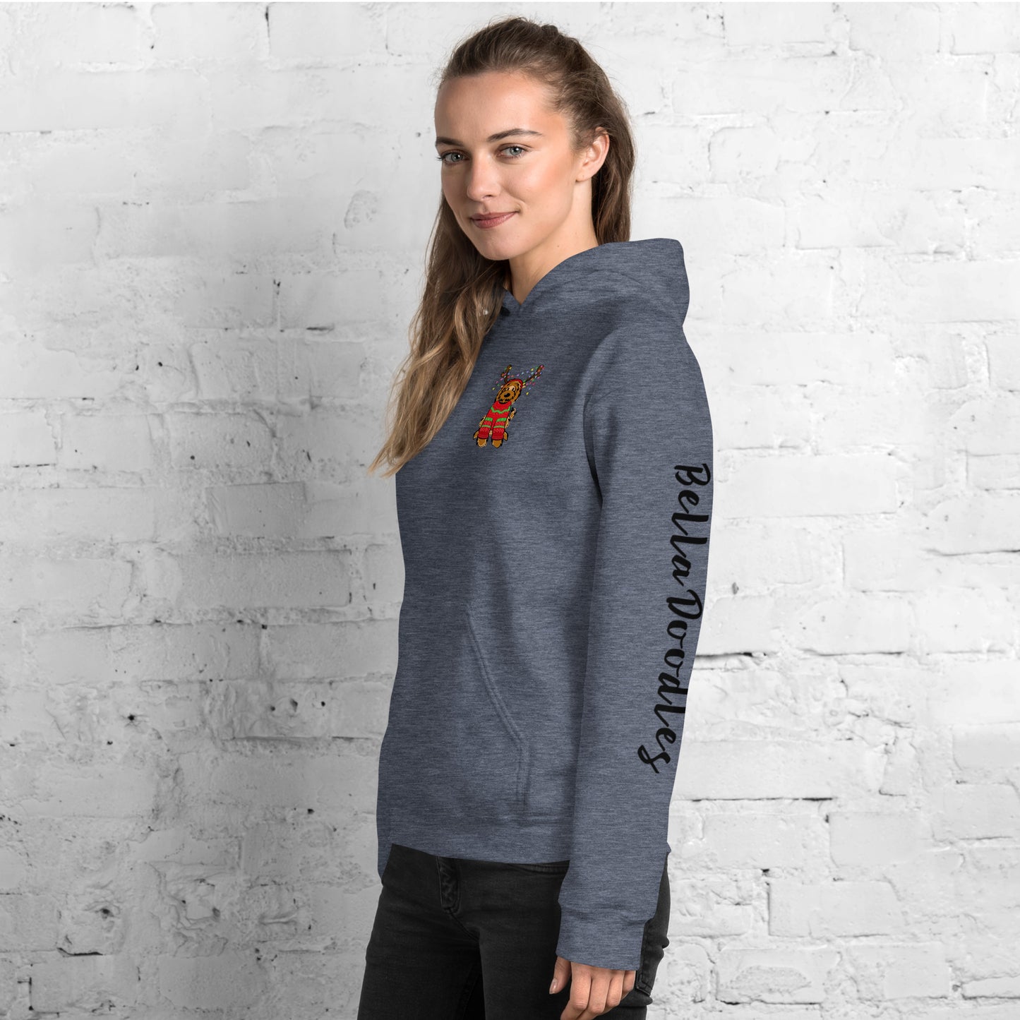 red belladoodle in sweater unisex hoodie