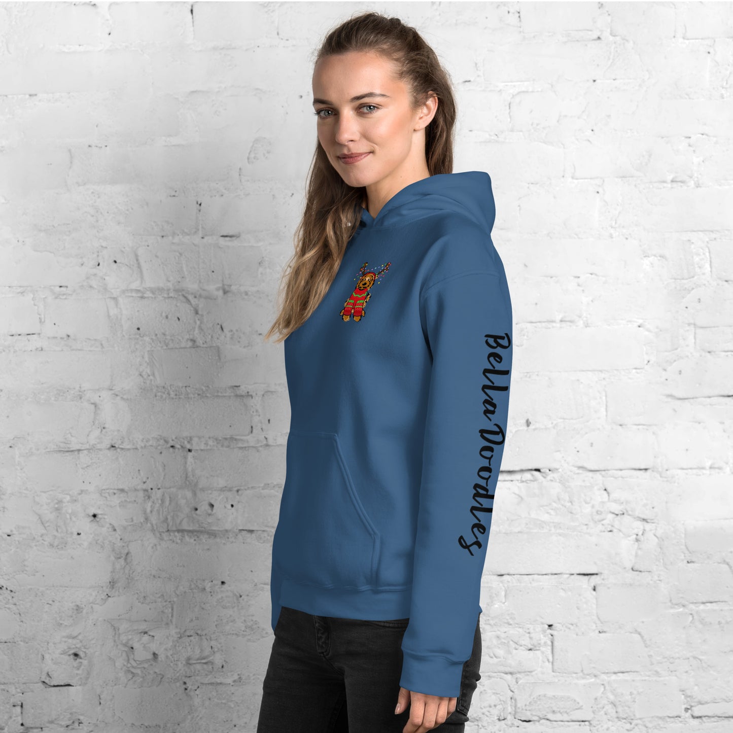 red belladoodle in sweater unisex hoodie