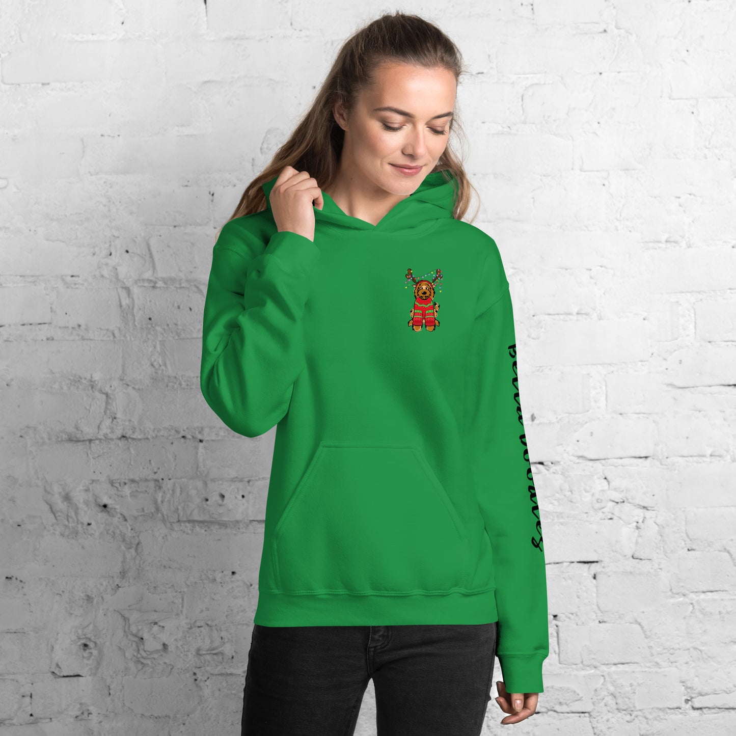 red belladoodle in sweater unisex hoodie