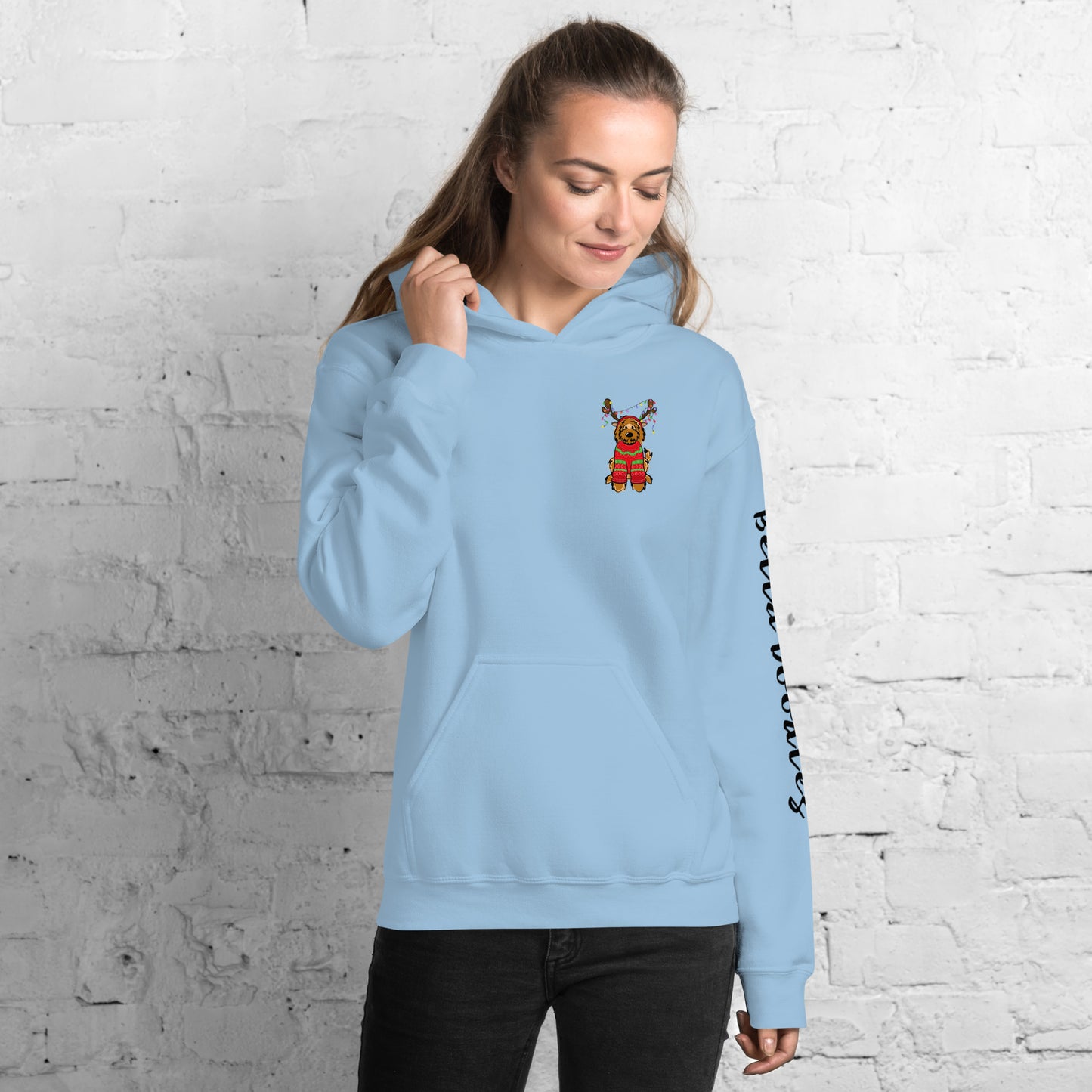 red belladoodle in sweater unisex hoodie