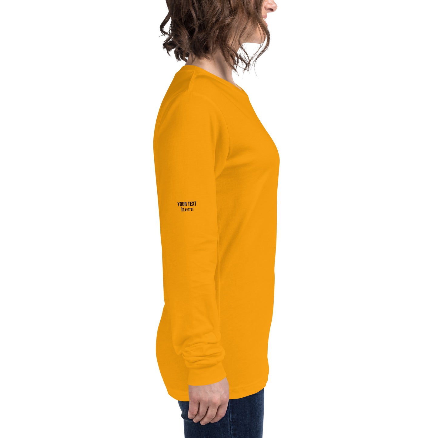 fun color belladoodle logo on unisex long sleeve shirt