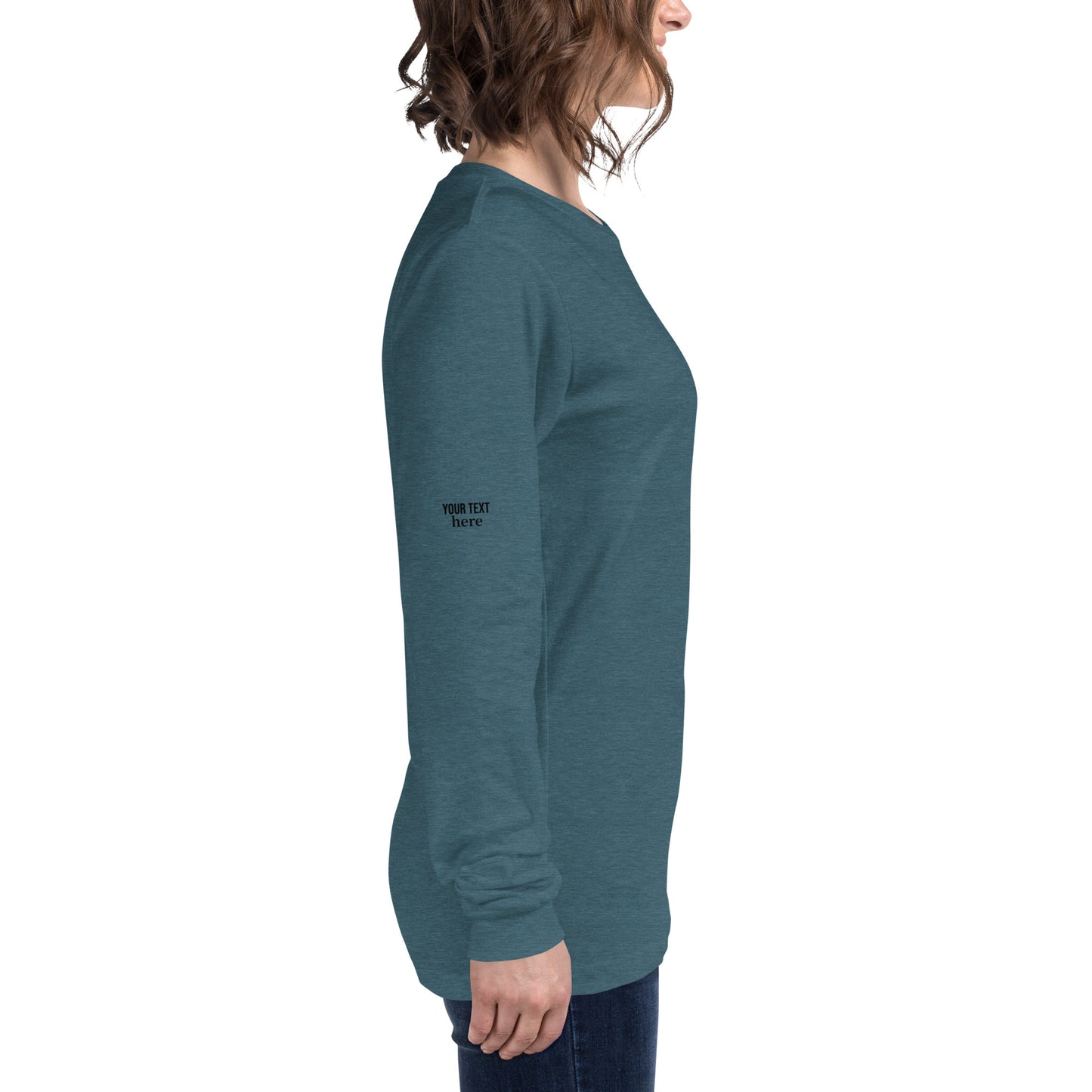 fun color belladoodle logo on unisex long sleeve shirt