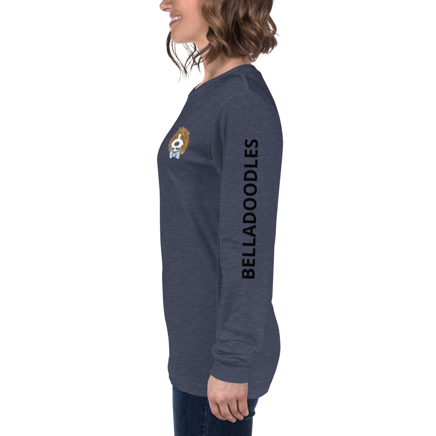 tuxedo bow tie unisex long sleeve tee