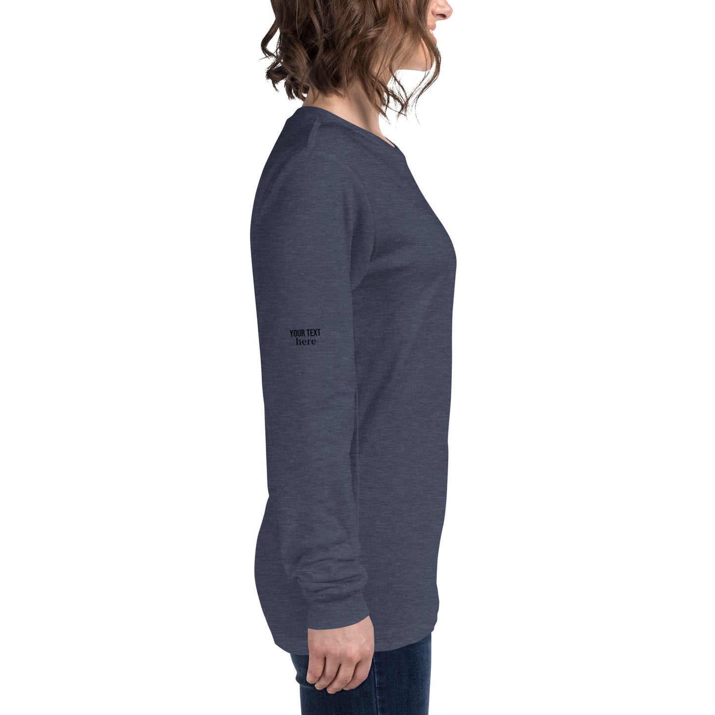fun color belladoodle logo on unisex long sleeve shirt