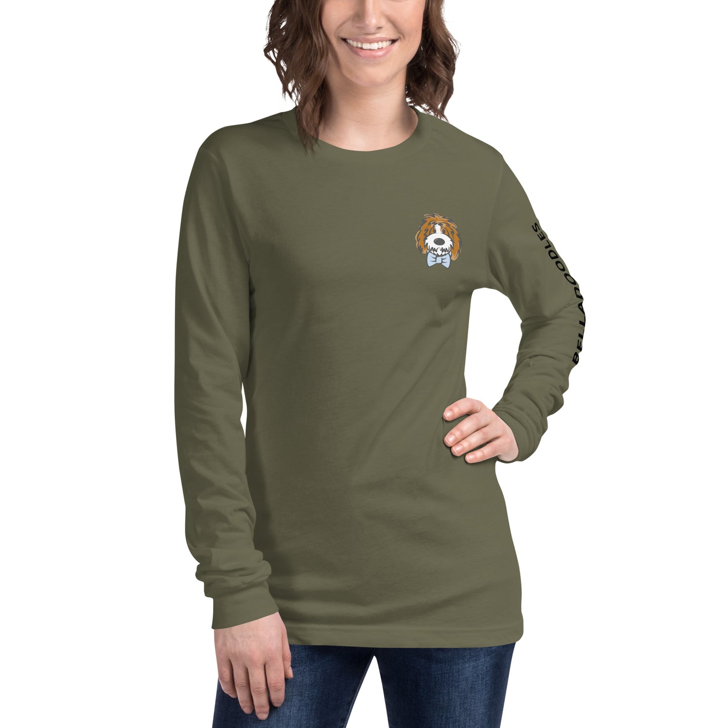 tuxedo bow tie unisex long sleeve tee