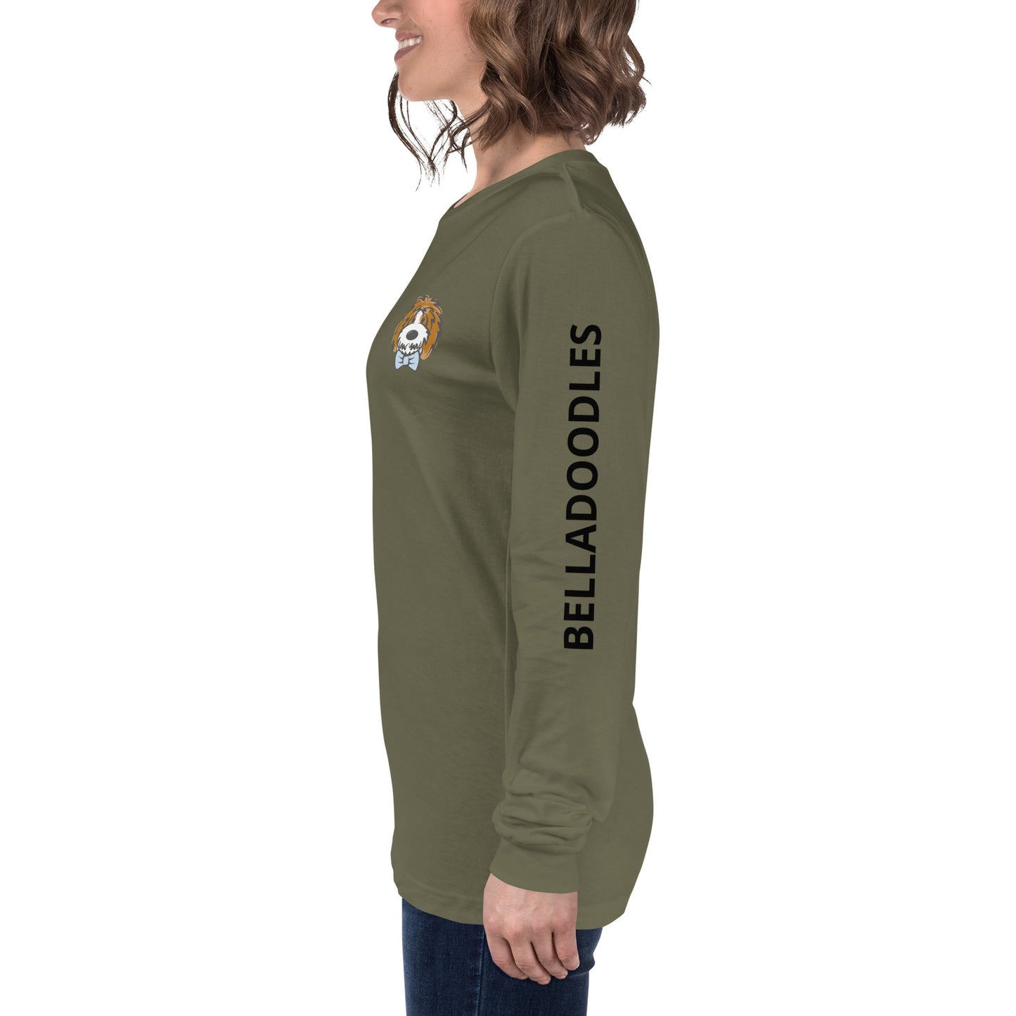 tuxedo bow tie unisex long sleeve tee