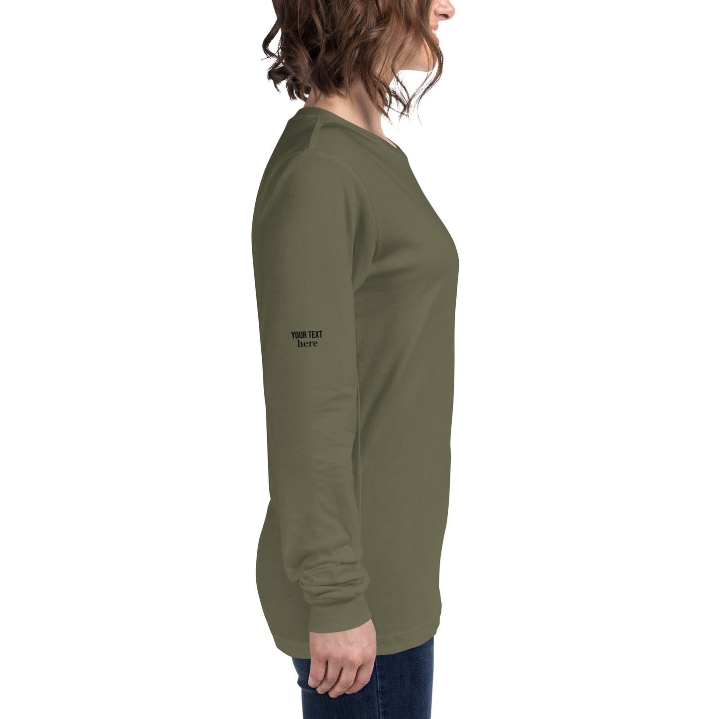 fun color belladoodle logo on unisex long sleeve shirt
