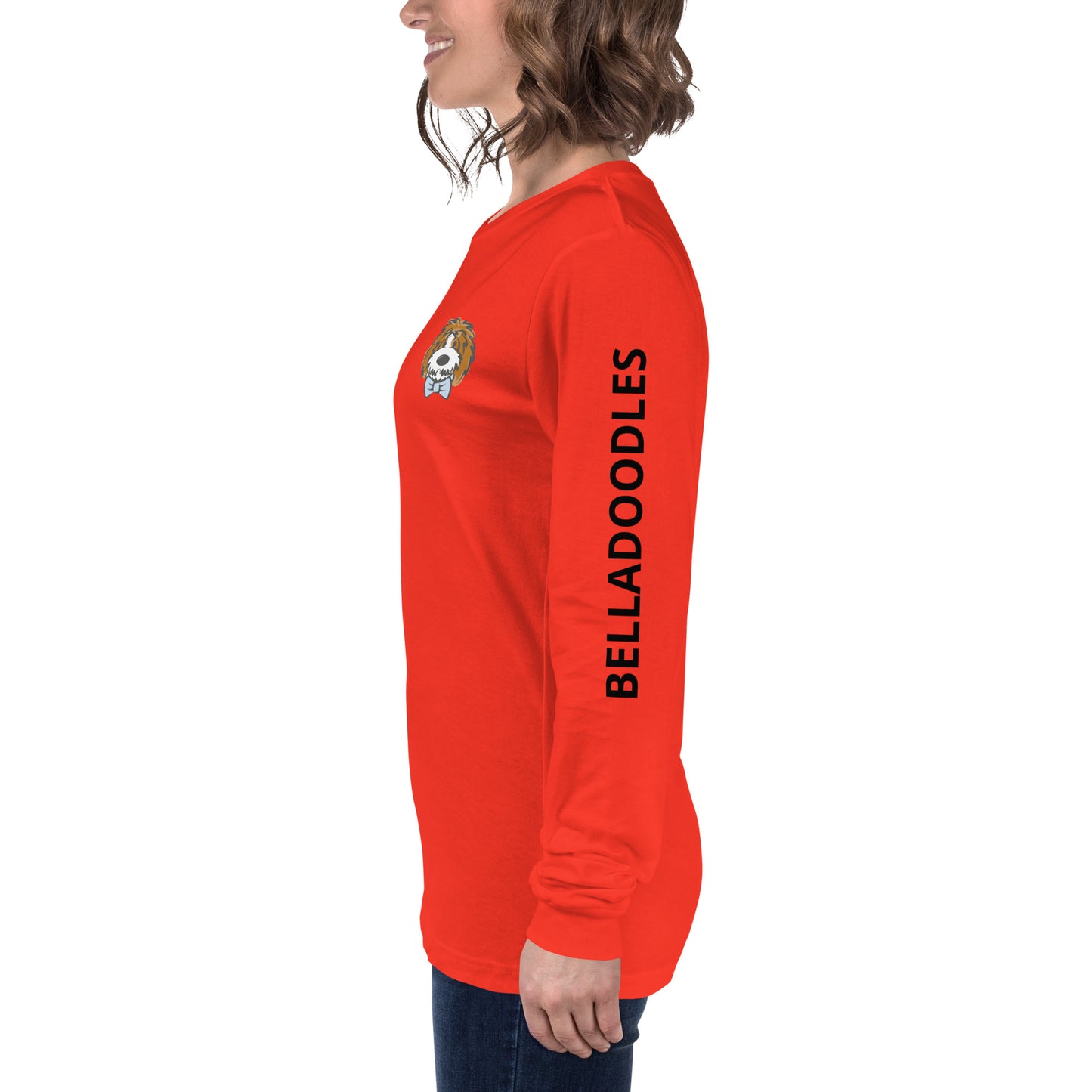 tuxedo bow tie unisex long sleeve tee