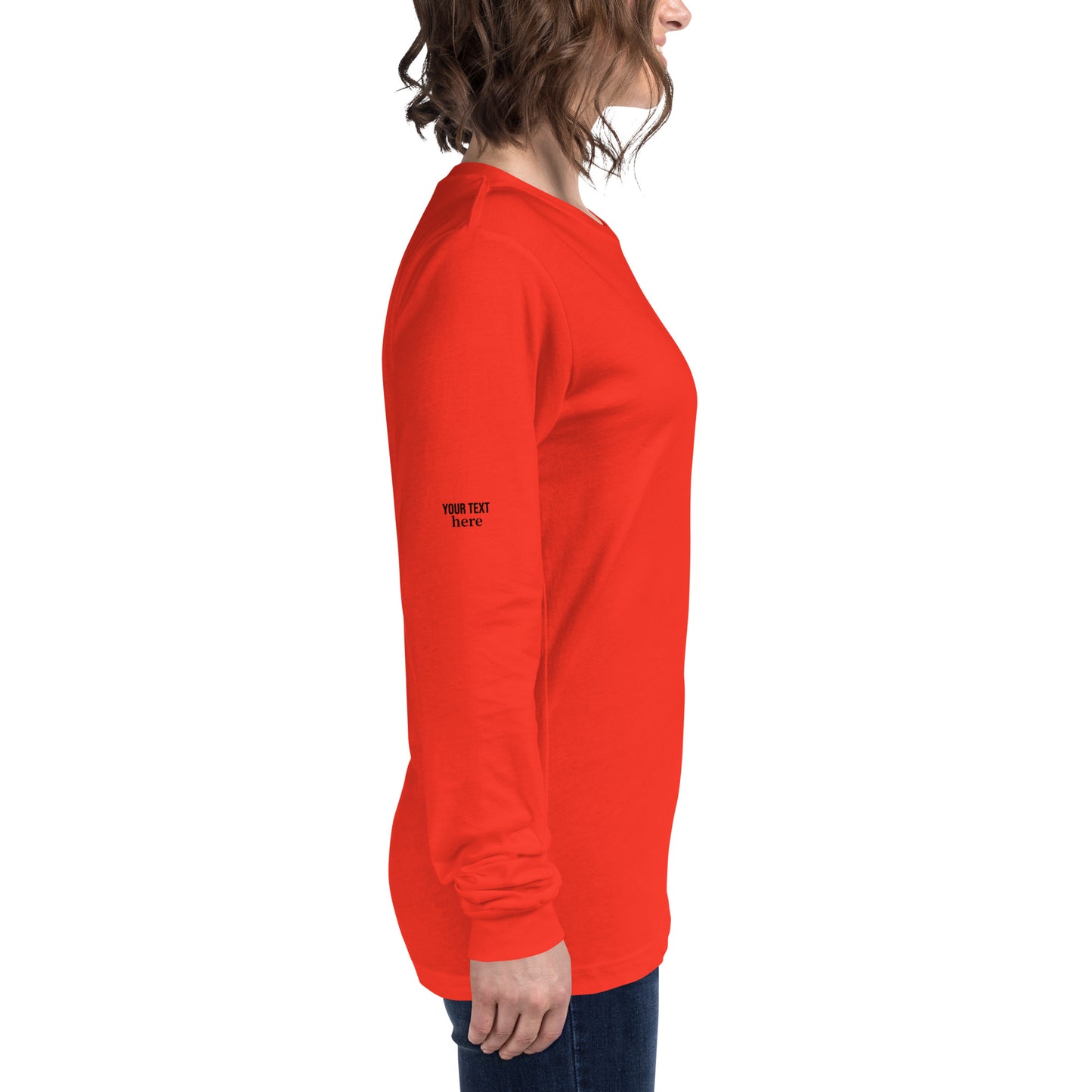fun color belladoodle logo on unisex long sleeve shirt