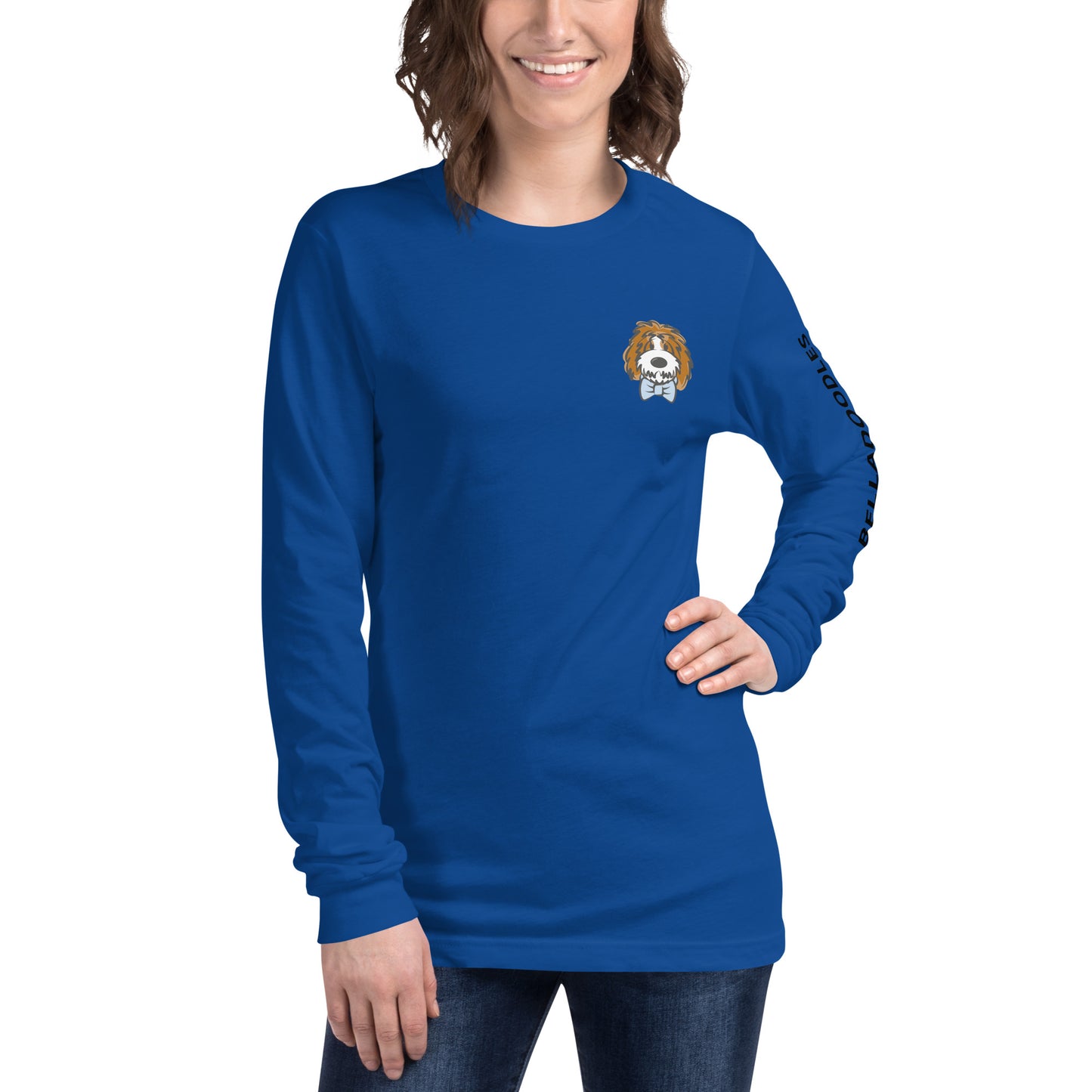 tuxedo bow tie unisex long sleeve tee