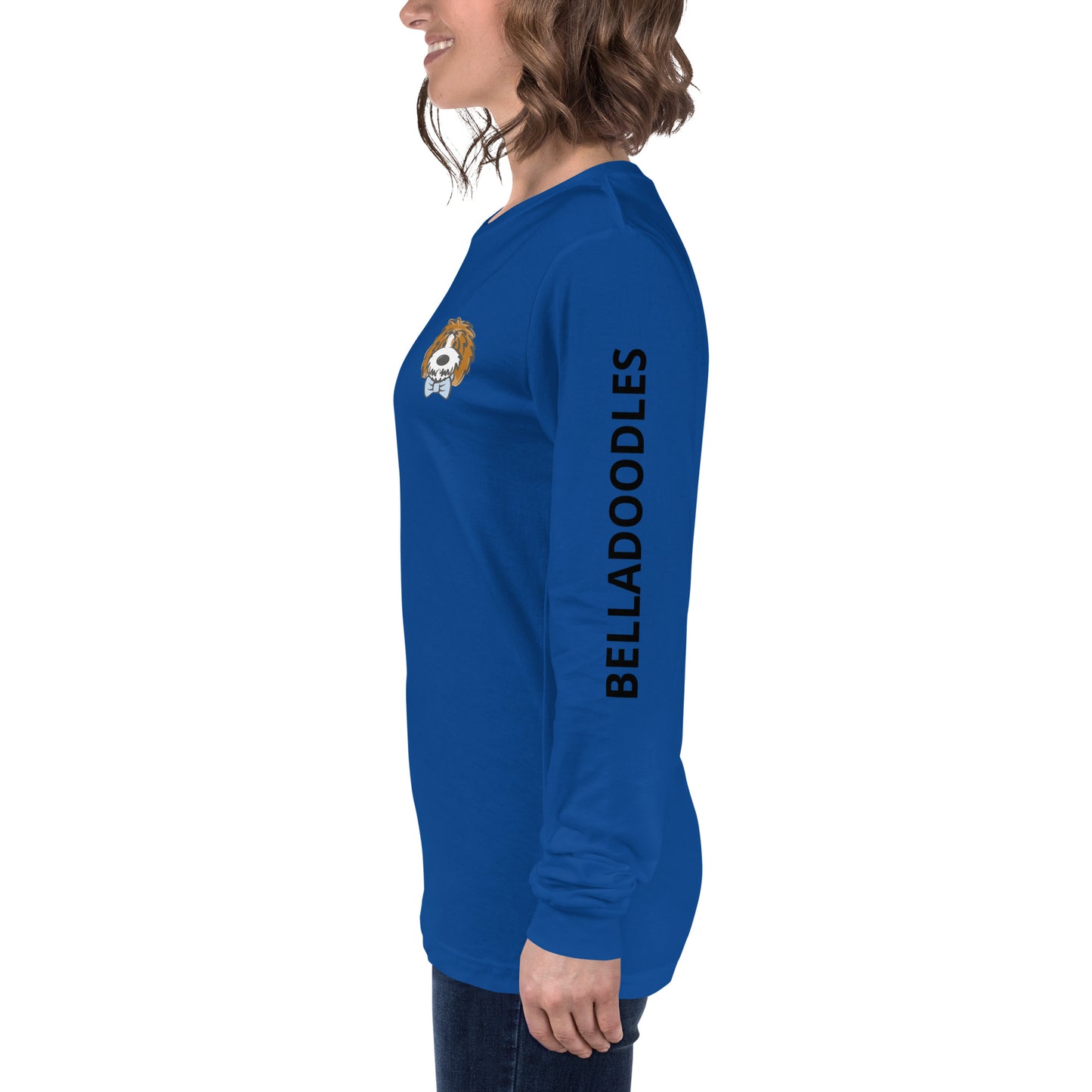 tuxedo bow tie unisex long sleeve tee