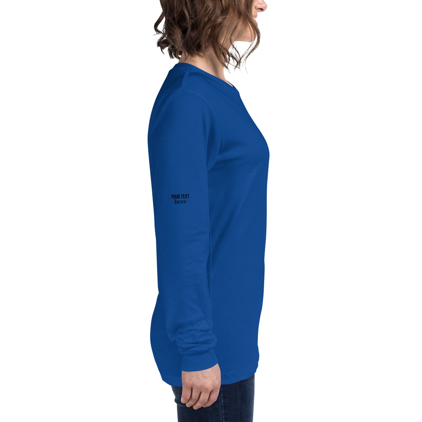 fun color belladoodle logo on unisex long sleeve shirt