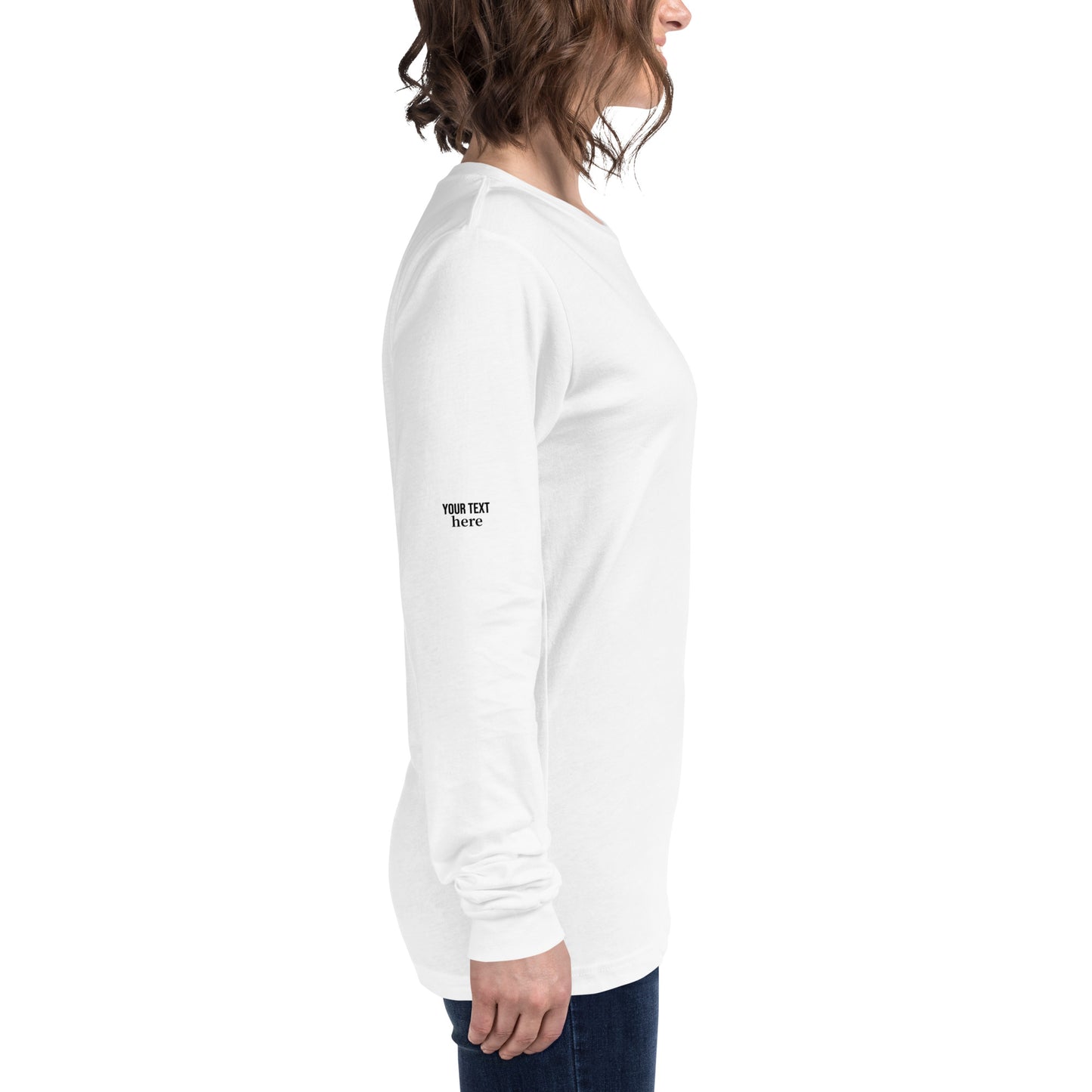 fun color belladoodle logo on unisex long sleeve shirt