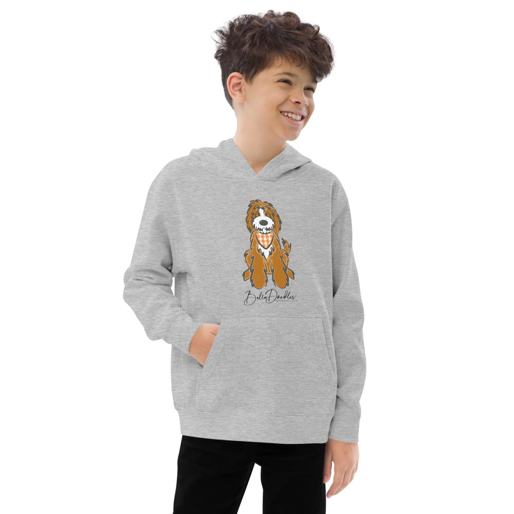 fall plaid bandana tuxedo belladoodle fall kids fleece hoodie