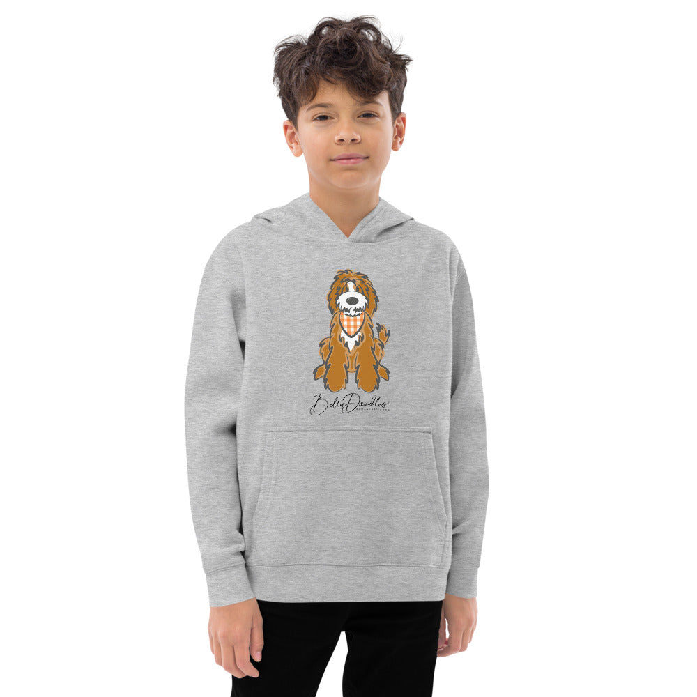 fall plaid bandana tuxedo belladoodle fall kids fleece hoodie