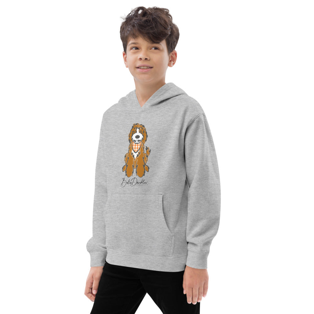 fall plaid bandana tuxedo belladoodle fall kids fleece hoodie