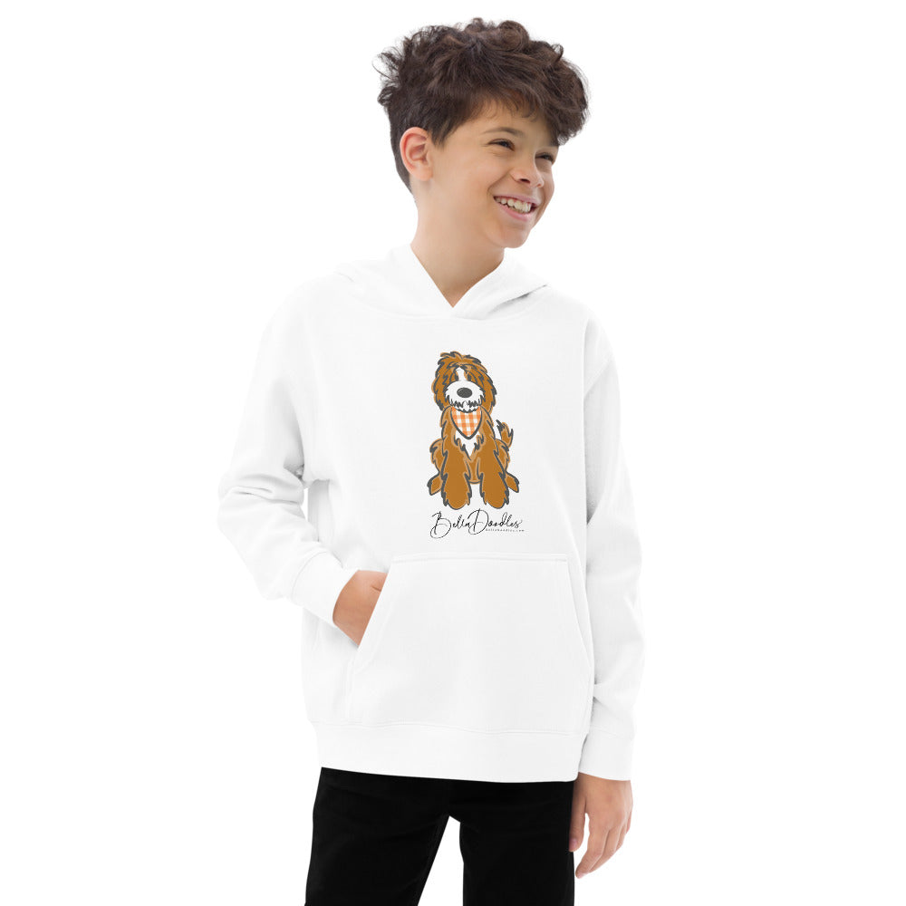 fall plaid bandana tuxedo belladoodle fall kids fleece hoodie