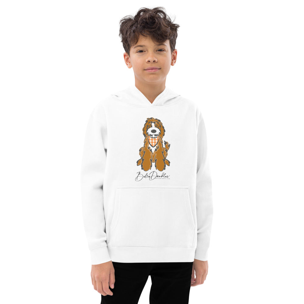fall plaid bandana tuxedo belladoodle fall kids fleece hoodie