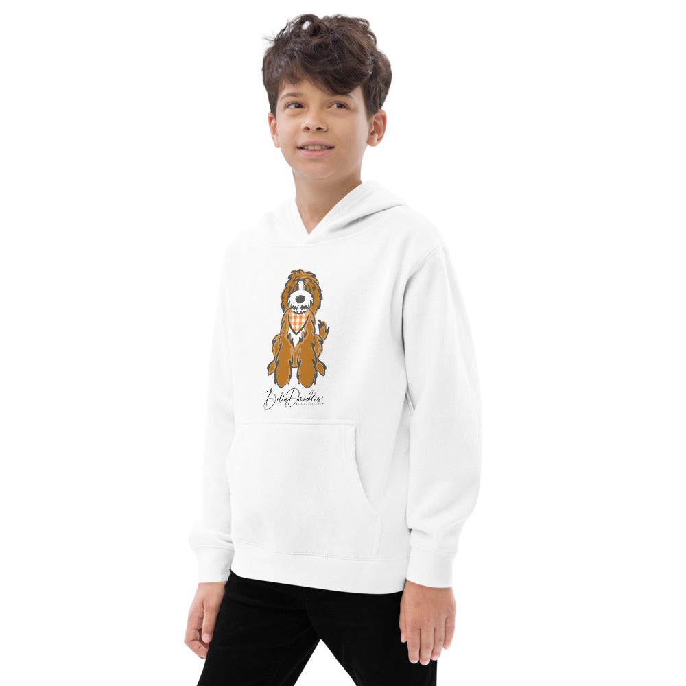 fall plaid bandana tuxedo belladoodle fall kids fleece hoodie