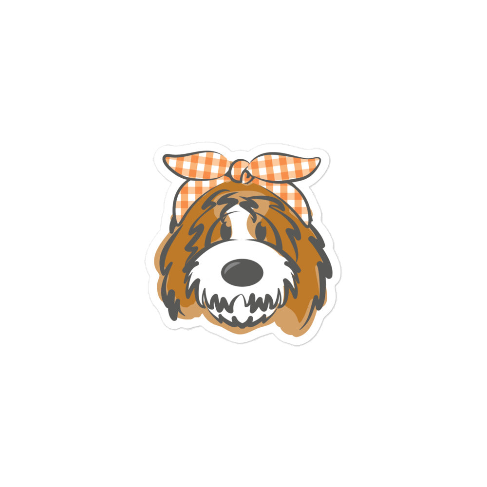 fall plaid headband tuxedo belladoodle bubble-free fall stickers