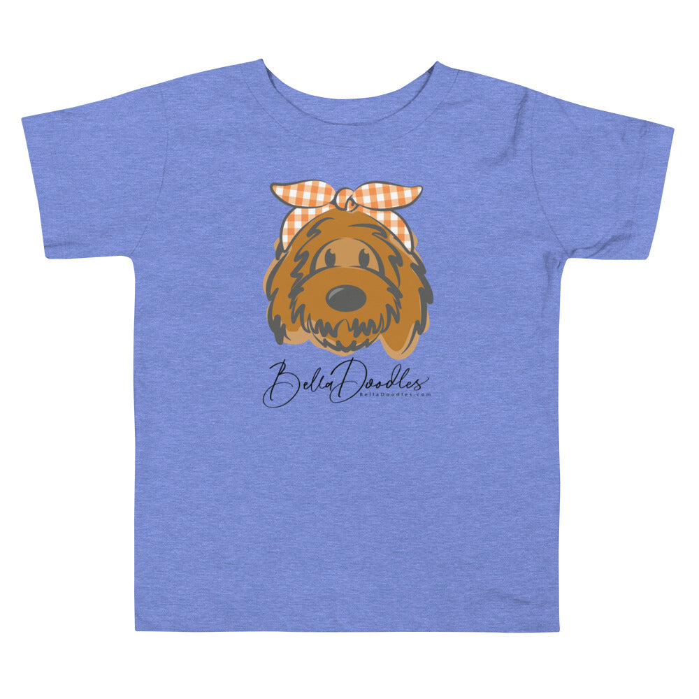 plaid headband belladoodle fall toddler short sleeve tee