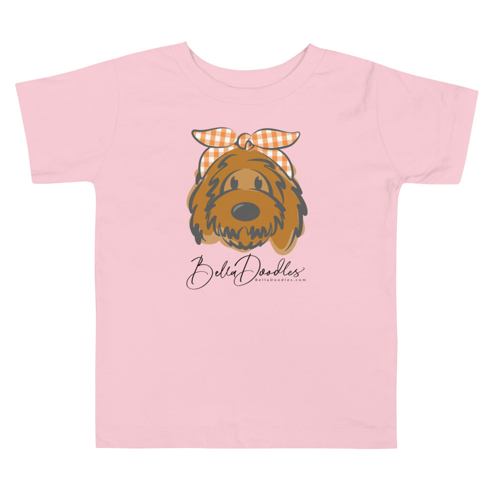 plaid headband belladoodle fall toddler short sleeve tee