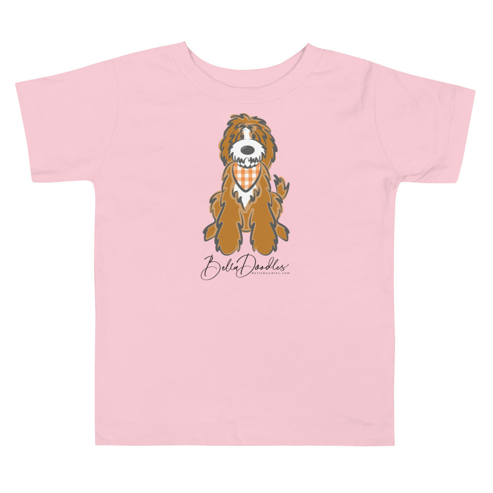 fall plaid bandana solid belladoodle fall toddler short sleeve tee