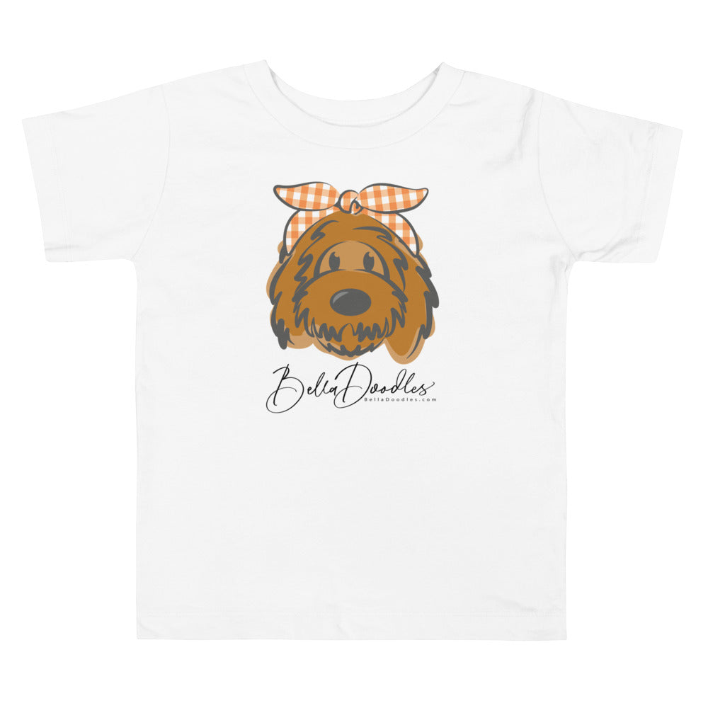 plaid headband belladoodle fall toddler short sleeve tee