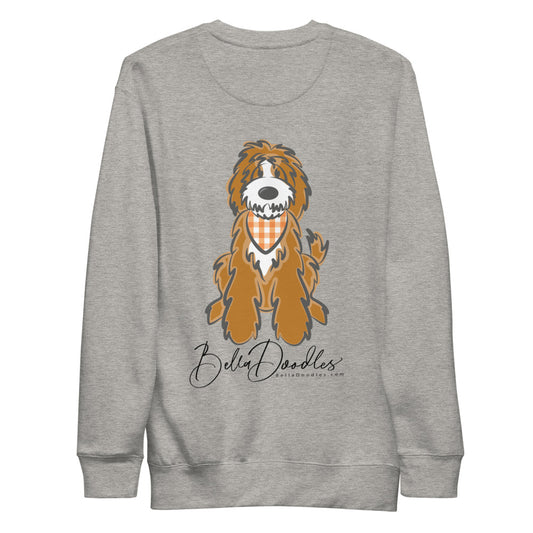 Fall Plaid Bandana Tuxedo Belladoodle Unisex Fleece Fall Pullover