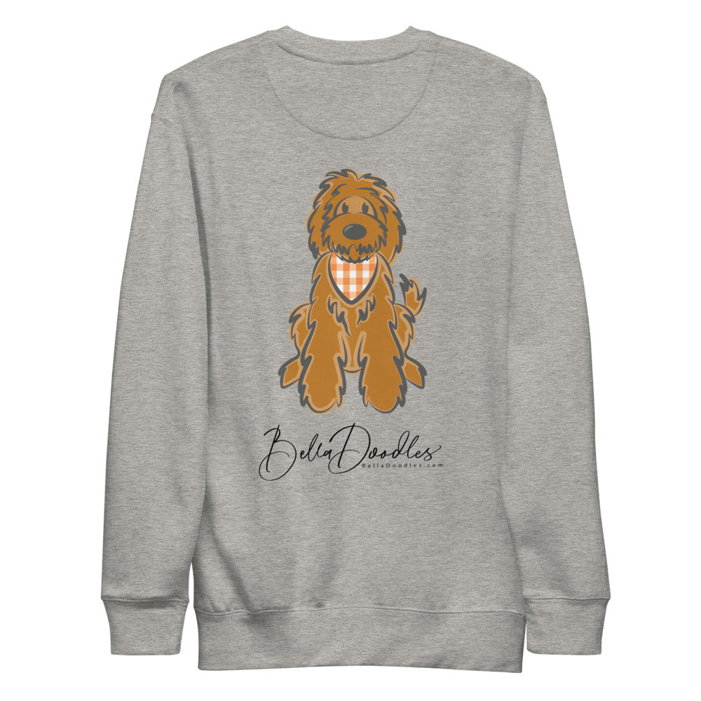 plaid bandana solid belladoodle unisex fleece fall pullover