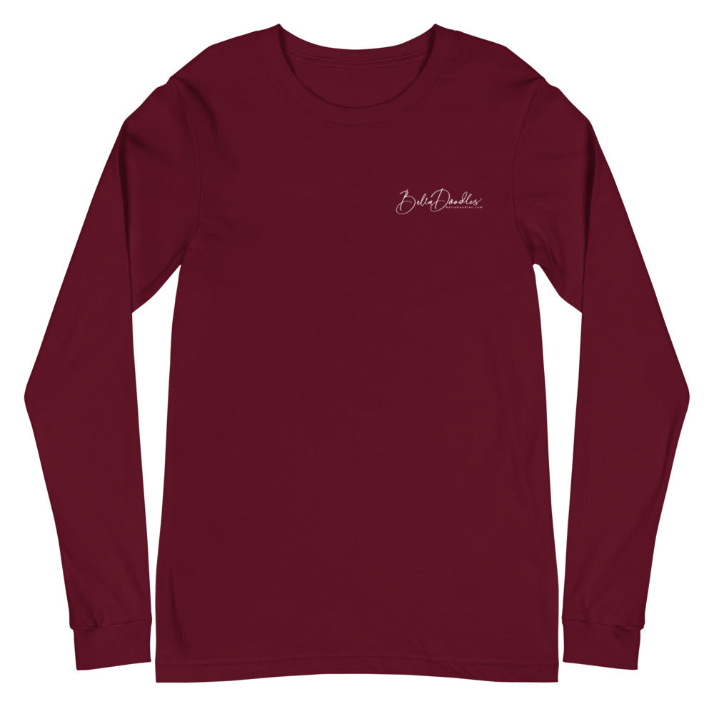 fall plaid tuxedo unisex long sleeve fall tee