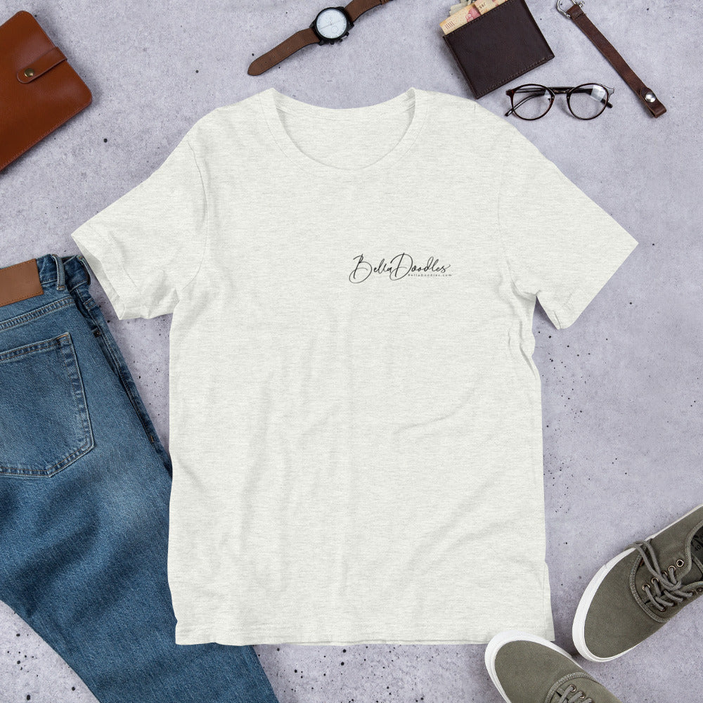 patriotic solid doodle with sunglasses short-sleeve unisex t-shirt