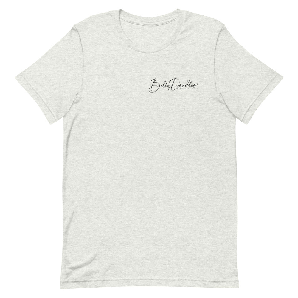 patriotic tuxedo doodle with sunglasses short-sleeve unisex t-shirt