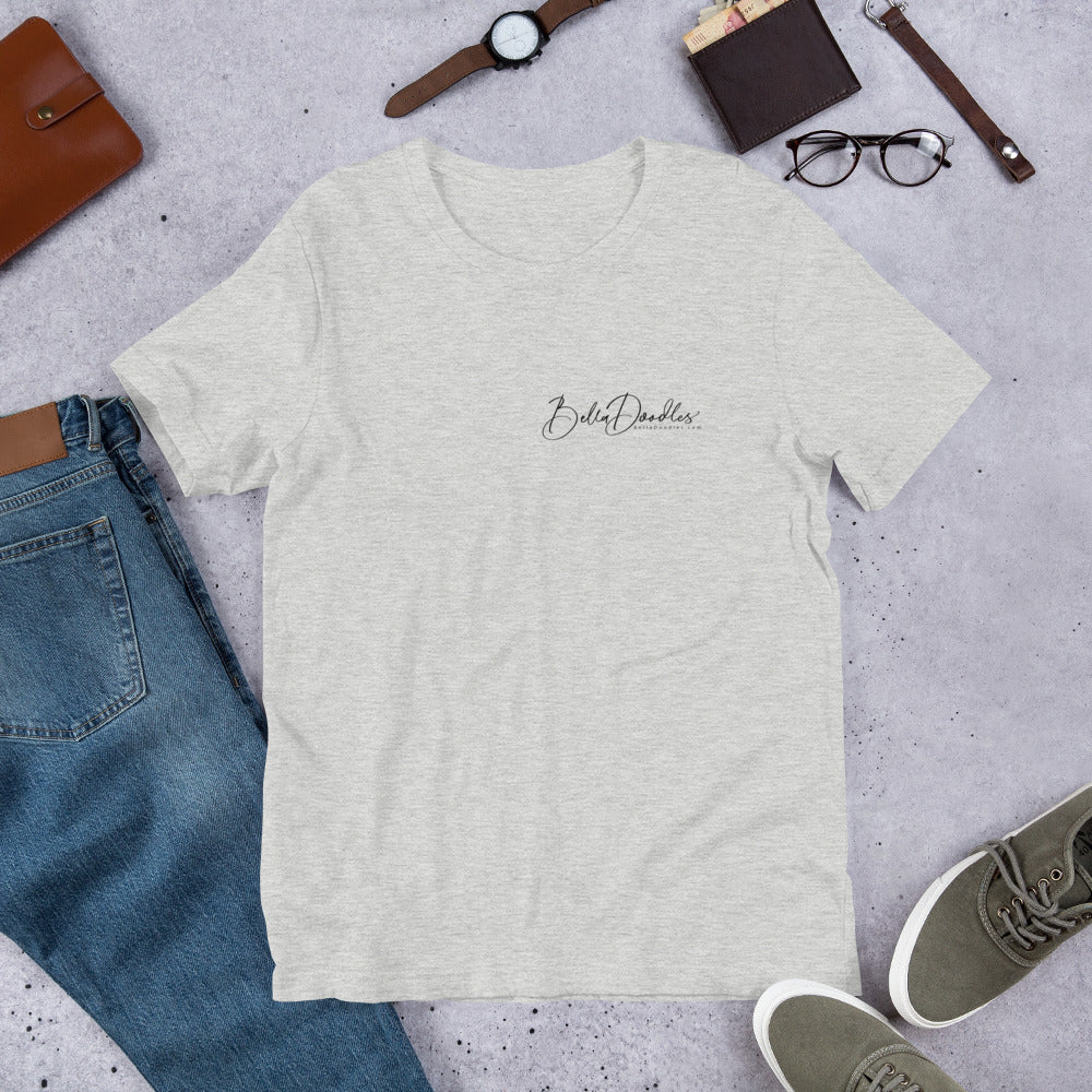 patriotic solid doodle with sunglasses short-sleeve unisex t-shirt