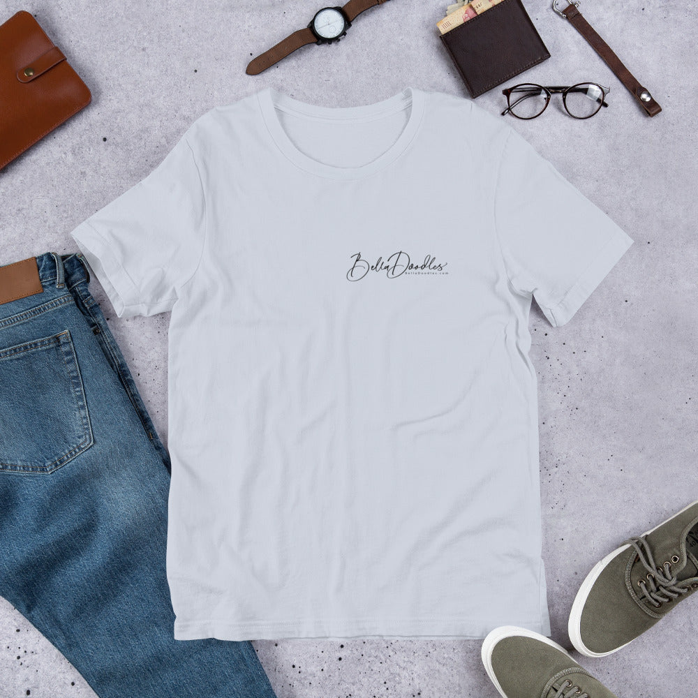 patriotic solid doodle with sunglasses short-sleeve unisex t-shirt