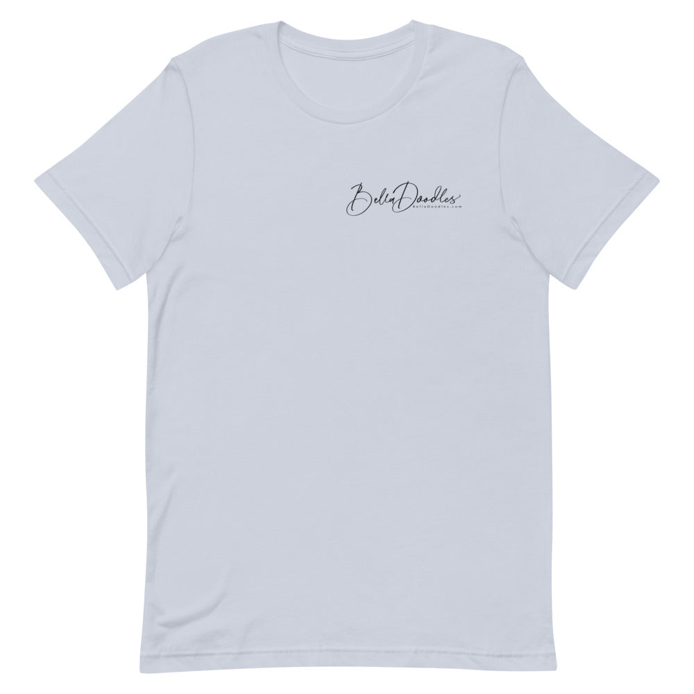 patriotic tuxedo doodle with sunglasses short-sleeve unisex t-shirt