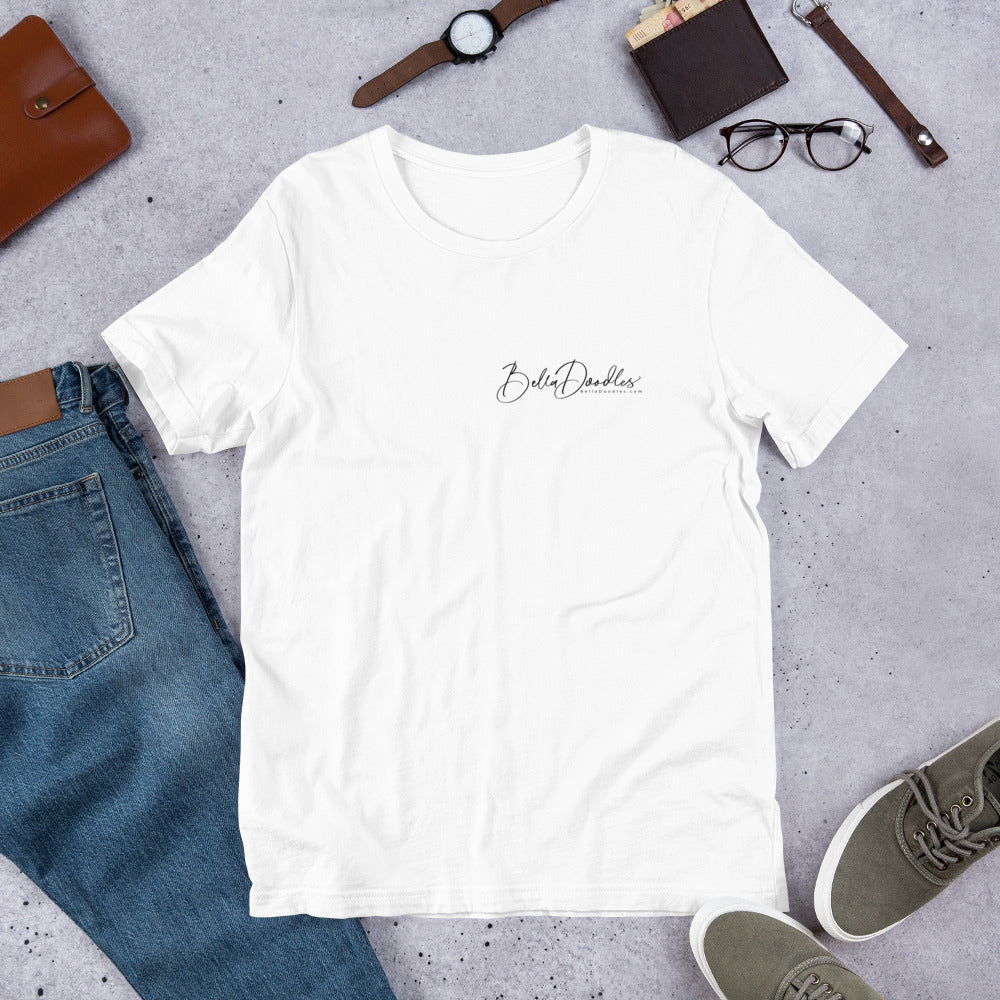patriotic solid doodle with sunglasses short-sleeve unisex t-shirt