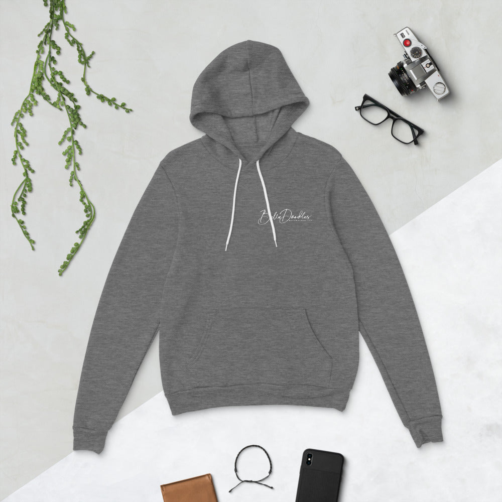 patriotic solid doodle with headband unisex hoodie