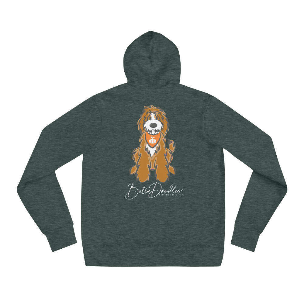 fall pumpkin bandana belladoodle unisex fall hoodie