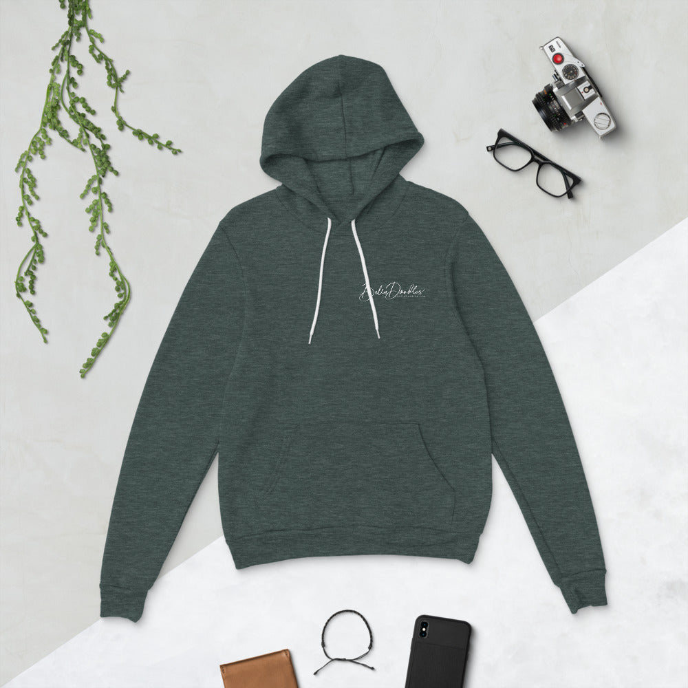 patriotic tuxedo doodle with sunglasses unisex hoodie