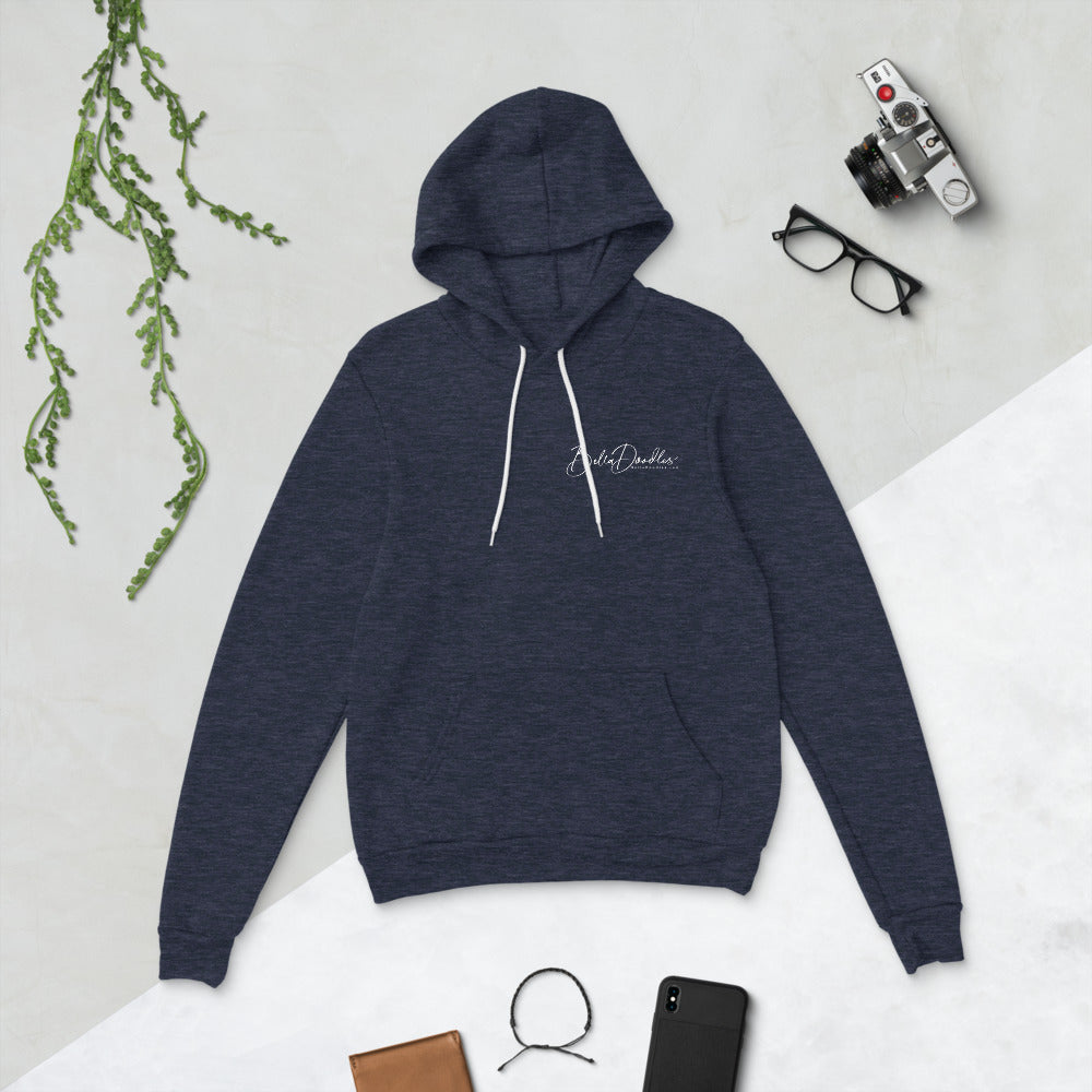 patriotic solid doodle with sunglasses unisex hoodie