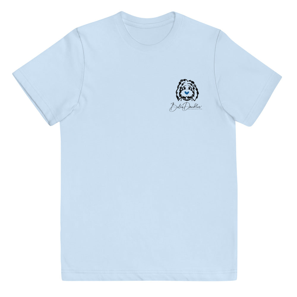 my best friend is a belladoodle fall youth jersey t-shirt