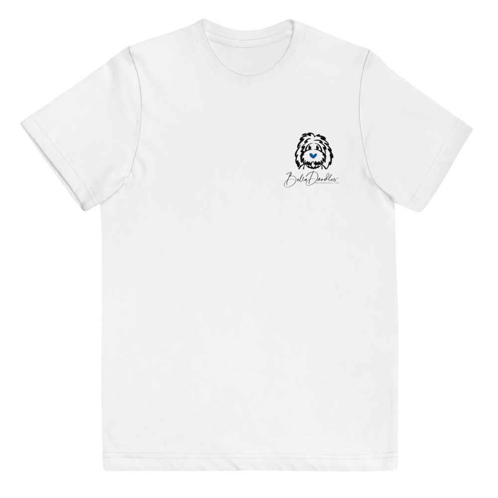 my best friend is a belladoodle fall youth jersey t-shirt