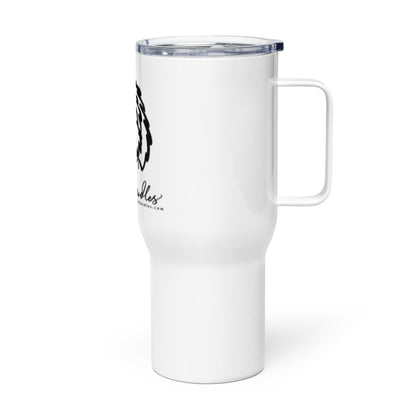 Travel mug with a handle