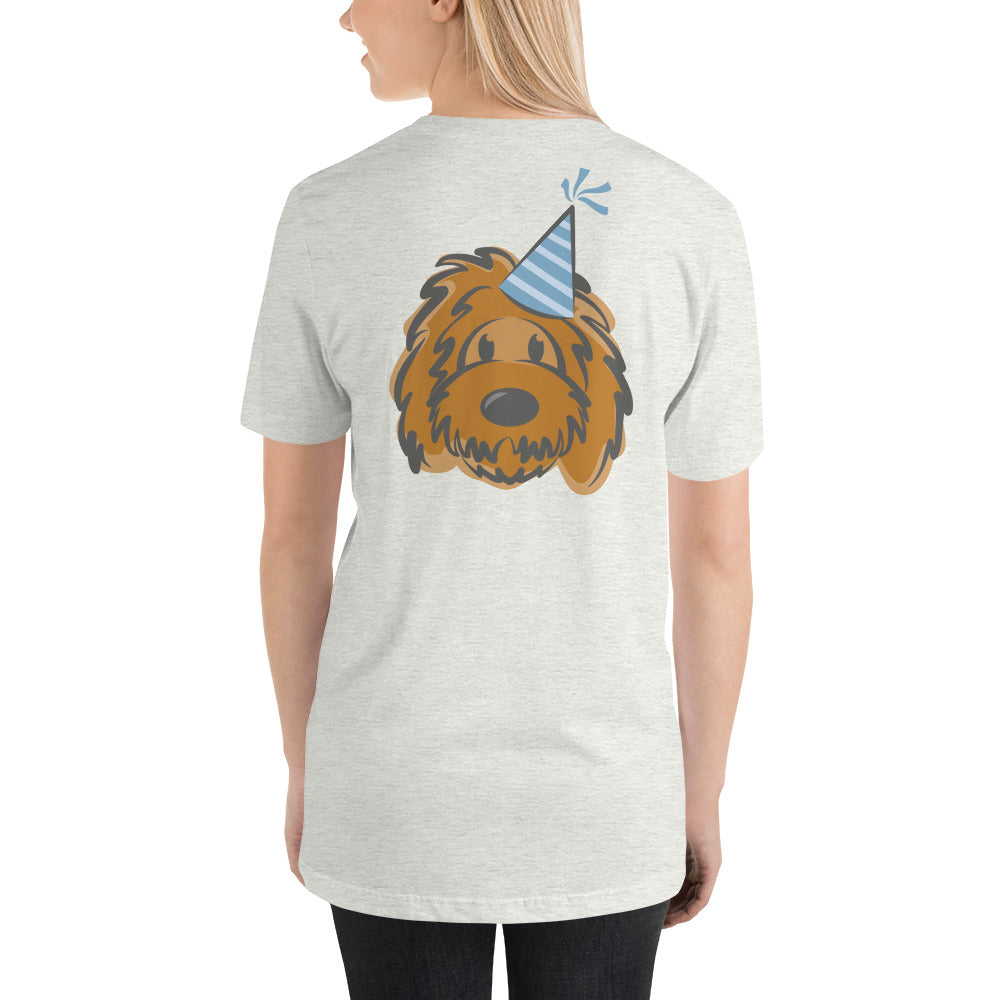 unisex t-shirt-solid belladoodle birthday shirt