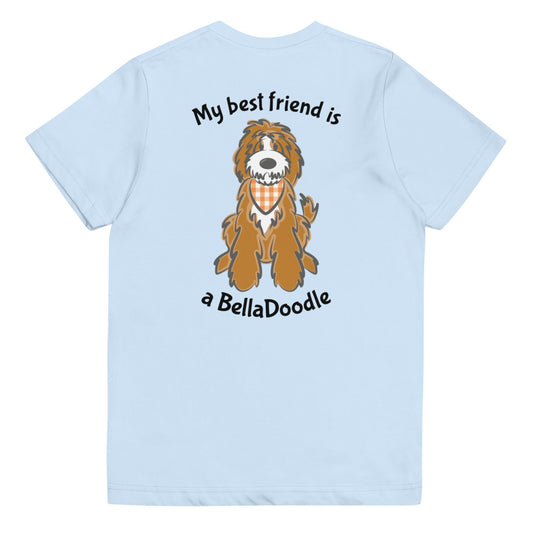 My Best Friend is A BellaDoodle Fall Youth jersey t-shirt